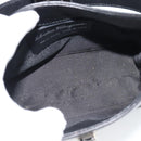 Salvatore Ferragamo Gancini Hand Bag Leather Black Silver Auth ka5126A-16