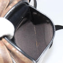 FENDI Zucca Shoulder Bag PVC Leather Brown Silver 7VA456 Auth ka5128-21