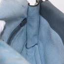 PRADA Shoulder Bag Leather 2way Gray Silver Auth ka5129-18