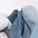 PRADA Shoulder Bag Leather 2way Gray Silver Auth ka5129-19