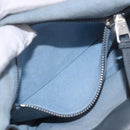 PRADA Shoulder Bag Leather 2way Gray Silver Auth ka5129-23
