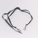 PRADA Shoulder Bag Leather 2way Gray Silver Auth ka5129-25
