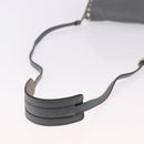 PRADA Shoulder Bag Leather 2way Gray Silver Auth ka5129-7