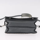 PRADA Shoulder Bag Leather 2way Gray Silver Auth ka5129-9