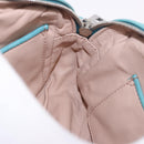 PRADA Shoulder Bag Leather Light Blue Silver Auth ka5130-22