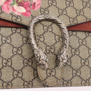 GUCCI GG Supreme Dionysus Chain Shoulder Bag PVC Beige Silver 400249 Auth ka5132-14