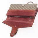 GUCCI GG Supreme Dionysus Chain Shoulder Bag PVC Beige Silver 400249 Auth ka5132-15