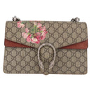 GUCCI GG Supreme Dionysus Chain Shoulder Bag PVC Beige Silver 400249 Auth ka5132-2