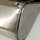 GIVENCHY Shoulder Bag Leather Silver Gold Auth ka5134-15