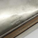 GIVENCHY Shoulder Bag Leather Silver Gold Auth ka5134-19