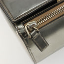 GIVENCHY Shoulder Bag Leather Silver Gold Auth ka5134-20