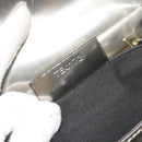 GIVENCHY Shoulder Bag Leather Silver Gold Auth ka5134-12