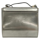 GIVENCHY Shoulder Bag Leather Silver Gold Auth ka5134-2