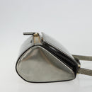 GIVENCHY Shoulder Bag Leather Silver Gold Auth ka5134-3