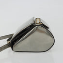 GIVENCHY Shoulder Bag Leather Silver Gold Auth ka5134-4