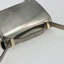 GIVENCHY Shoulder Bag Leather Silver Gold Auth ka5134-6
