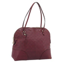 GUCCI Micro GuccissimaGG Hand Bag Leather Red Gold 323673 Auth ka5135-1