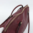 GUCCI Micro GuccissimaGG Hand Bag Leather Red Gold 323673 Auth ka5135-6