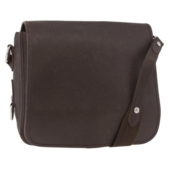 LOUIS VUITTON Taiga Andrei Shoulder Bag Grizzly M32488 LV Auth ka5136