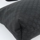 GUCCI GG Canvas Shoulder Bag Black Silver 339569 Auth ka5137-14