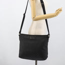 GUCCI GG Canvas Shoulder Bag Black Silver 339569 Auth ka5137-24