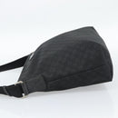 GUCCI GG Canvas Shoulder Bag Black Silver 339569 Auth ka5137-4