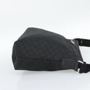 GUCCI GG Canvas Shoulder Bag Black Silver 339569 Auth ka5137-5