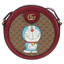 GUCCI Doraemon Micro GG Supreme Bag PVC Leather Beige 625216 Auth ka5138M-2