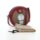 GUCCI Doraemon Micro GG Supreme Bag PVC Leather Beige 625216 Auth ka5138M-26