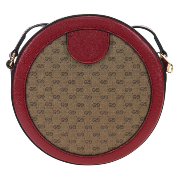 GUCCI Doraemon Micro GG Supreme Bag PVC Leather Beige 625216 Auth ka5138M