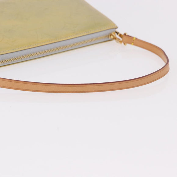 LOUIS VUITTON Monogram Vernis Lexington Accessory Pouch Gris M91056 Auth ka5139