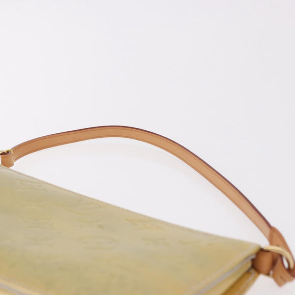 LOUIS VUITTON Monogram Vernis Lexington Accessory Pouch Gris M91056 Auth ka5139