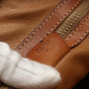 CELINE Macadam Canvas Hand Bag PVC Leather Brown Gold Auth ka514-23