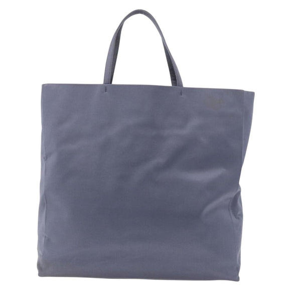 PRADA Hand Bag Satin Blue Auth ka5142A