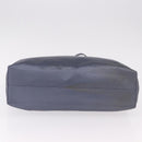 PRADA Hand Bag Satin Blue Auth ka5142A-5