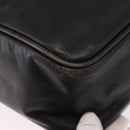 LOEWE Anagram Shoulder Bag Leather Black Gold Auth ka5143-15