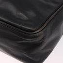 LOEWE Anagram Shoulder Bag Leather Black Gold Auth ka5143-16