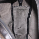 LOEWE Anagram Shoulder Bag Leather Black Gold Auth ka5143-19