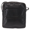 LOEWE Anagram Shoulder Bag Leather Black Gold Auth ka5143-2