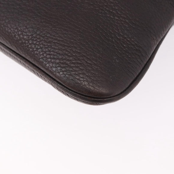 GUCCI Shoulder Bag Leather Black Silver 233329 Auth ka5144A