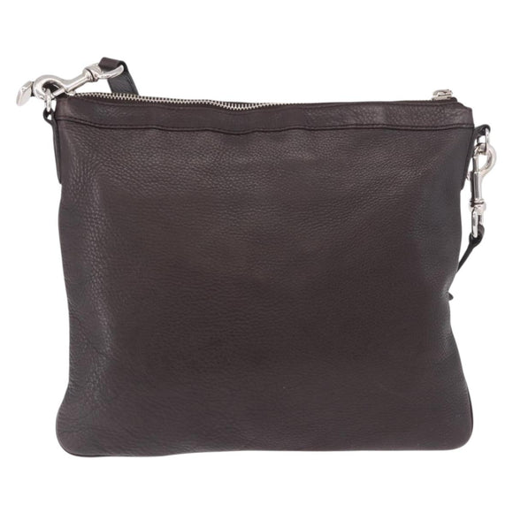 GUCCI Shoulder Bag Leather Black Silver 233329 Auth ka5144A