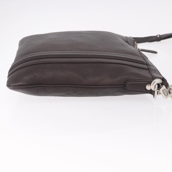 GUCCI Shoulder Bag Leather Black Silver 233329 Auth ka5144A