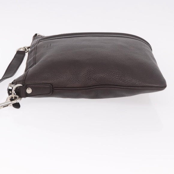 GUCCI Shoulder Bag Leather Black Silver 233329 Auth ka5144A