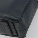 PRADA Business Bag Saffiano leather Navy Silver Auth ka5145-10