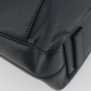 PRADA Business Bag Saffiano leather Navy Silver Auth ka5145-13