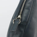 PRADA Business Bag Saffiano leather Navy Silver Auth ka5145-15