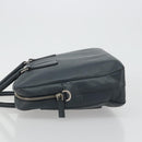 PRADA Business Bag Saffiano leather Navy Silver Auth ka5145-5