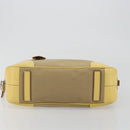 PRADA Hand Bag Canvas Beige Silver Auth ka5146A-6