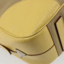 PRADA Hand Bag Canvas Beige Silver Auth ka5146A-17