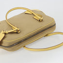 PRADA Hand Bag Canvas Beige Silver Auth ka5146A-7